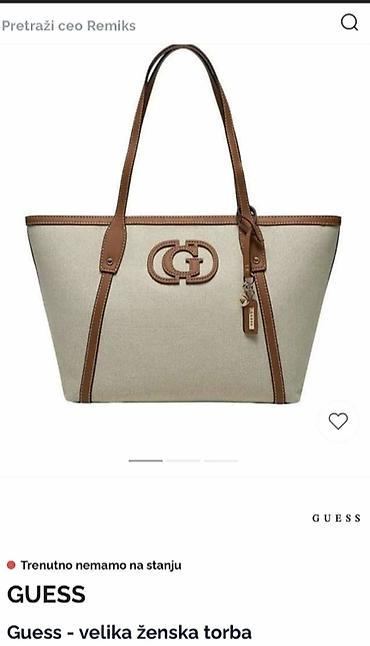 swatch sr626sw: GUESS original tote bag, zaista odlična, kao nova — 1