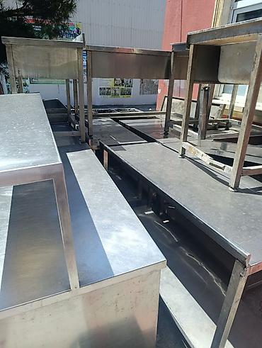 stainless steel: Nejaveka stol. stul . aspirator . yuyucuxana. qaz pilətəsi. setkalar — 8