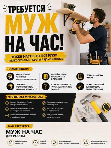 надом ош: Муж на час — мастер на все руки для дома и офиса Услуги: - — 1