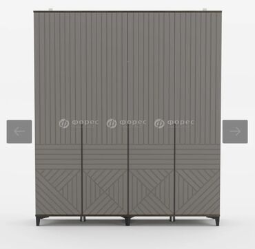 Шкафы для одежды: Шкаф для одежды, Новый, Прямой, МДФ — 16