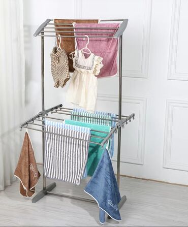 сколько стоит вешалка для одежды: Сушилка, цвет - Серебристый