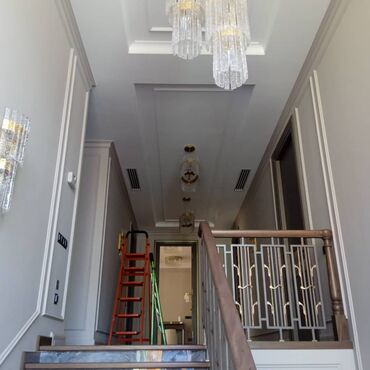 Натяжной потолок: Эвро ремонт баардык турун гипса картон кафель шпаклёвка ламинат обой — 13