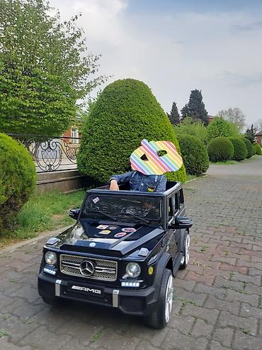 masın oyunları: Uşaq üçün elektromobil – Mercedes-Benz G-Class (AMG üslubunda), qara — 2
