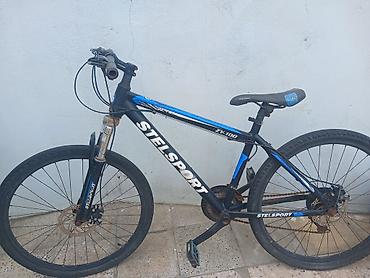 Velosipedlər: STELSPORT ZY-100 modeli, qara və mavi rənglərdə olan dağ velosipedi — 4