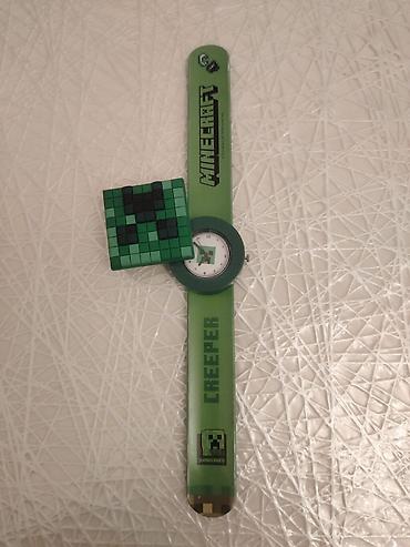 lonpasin kapsula: Minecraft temalı uşaqlar üçün qol saatı.– “Creeper” dizaynı.işlənilib — 1