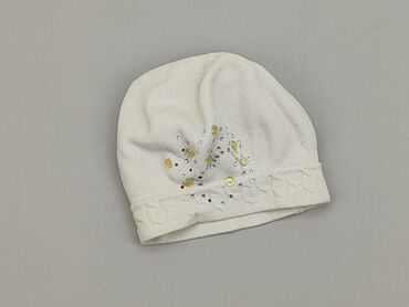 biała czapka z pomponem: Czapka, stan - Zadowalający