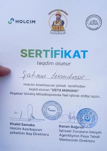 Bənnalar: Bənna, 6 ildən artıq təcrübə, Tam iş günü — 5