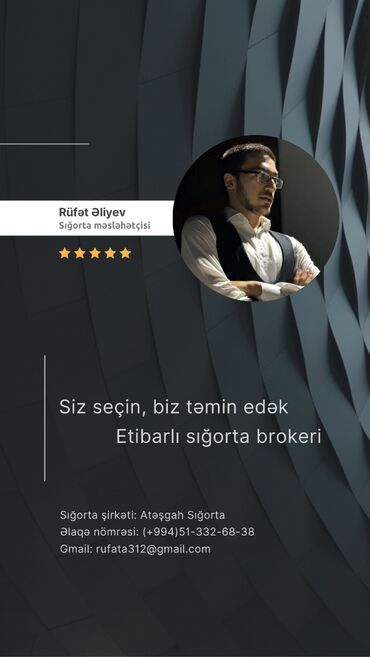 sumqayitda makler nomreleri: Si̇zi̇n eti̇barli si̇ğorta brokeri̇ni̇z! ✅ ən uyğun sığorta həlləri