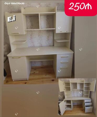 mebel stol stullar: *Yazı masası 250 AZN💥* ✔️Rəng seçimi var ✔️Material:Rusiya istehsalı