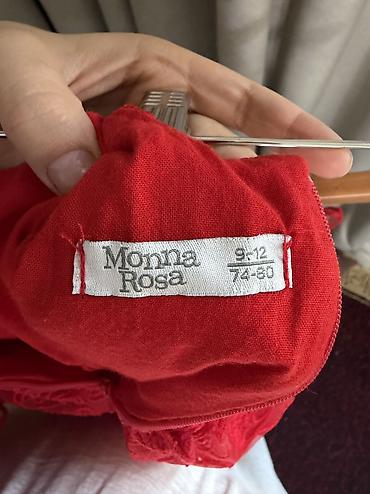 золото 750 проба: Нарядное детское платье Monna Rosa - Возраст/рост по ярлыку: 9–12 — 3