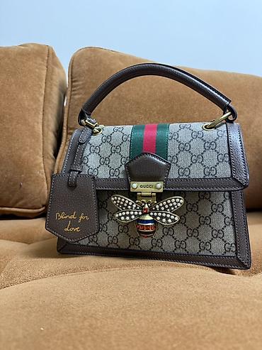 барсетки gucci: Сумка-тоут/сумка через плечо в стиле Gucci с фирменным монограммным — 3