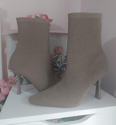 gleznjace na stiklu: Zara Elegantne čizme-čarape na štiklu - Model: sock — 4