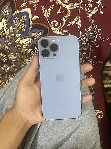 IPhone 13 Pro Max, Б/у, 256 ГБ, Синий, Чехол, Кабель, 75 % at lalafo.kg IPhone 13 Pro Max, Б/у, 256 ГБ, Синий, Чехол, Кабель, 75 %