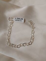 Ogrlice: Srebrne narukvice, ogrlice, lančići, nanogice– razni modeli - — 25