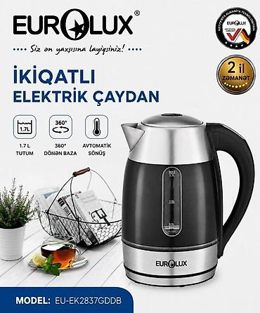 qovuqlu çay: Elektrik çaydan Eurolux Məhsul haqqında məlumat EUROLUX EU-EK2837GDDB — 1