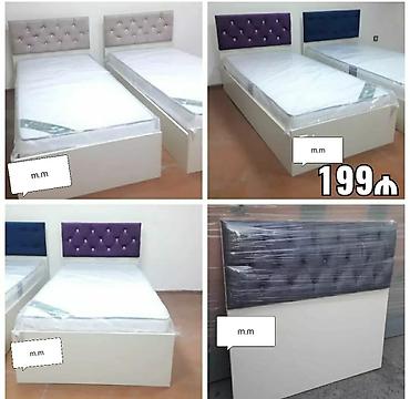 taxt çarpayi: Oğlan və qız üçün, Yeni, Çarpayı, Bazalı, Matras ilə, Siyirməsiz — 3