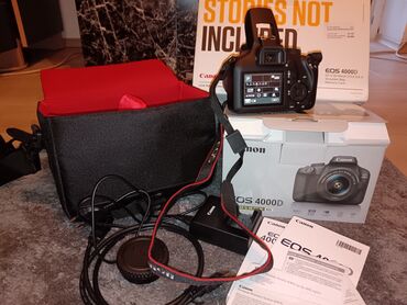 Fotoaparati: Canon Eos 4000D, nov, dobijen na poklon. Samo otpakovan, ne korišćen