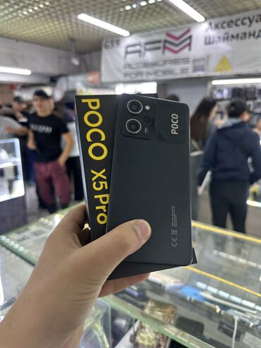 поко 4 телефон: Poco X5 Pro 5G, Колдонулган, 256 ГБ, түсү - Кара, 2 SIM