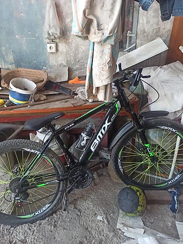 Velosipedlər: BMX GTR-905 dağ velosipedi - Rəng: qara-yaşıl dizayn, təkərlərdə — 1