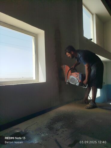 Tikinti işləri: Beton kəsmə xidməti - Divar, döşəmə və tavanlarda dəqiq kəsimlər - — 5