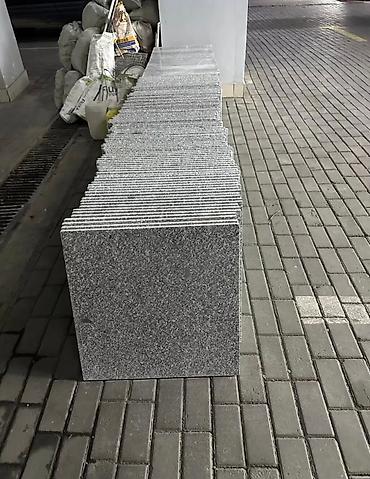 Фасадные гранитные плитки: Серый гранит оптом и в розницу г.Бишкек в наличии стандартные — 3