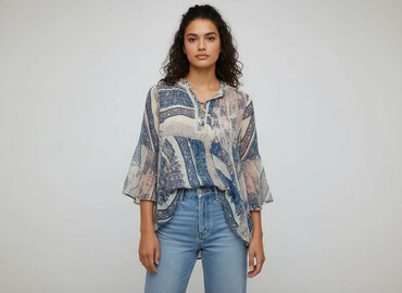tuniki indyjskie allegro: Women's blouse, size S