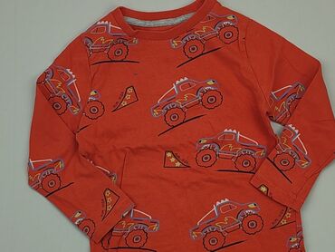 czerwona elegancka bluzka: Bluzka, Marks & Spencer, 2-3 lat, 92-98 cm, stan - Dobry