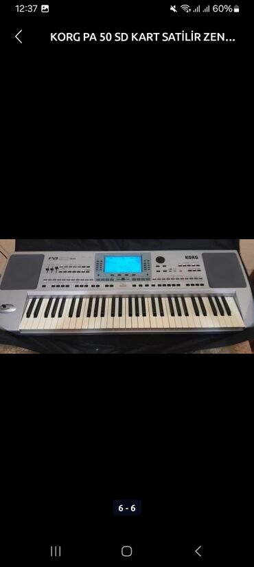 Sintezatorlar: Korg pa 50 sd kart təci̇li̇ sati̇li̇r