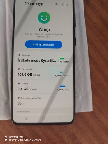 Honda: Samsung Galaxy S21 5G, 128 GB, rəng - Qara, Sensor, Barmaq izi, Simsiz şarj