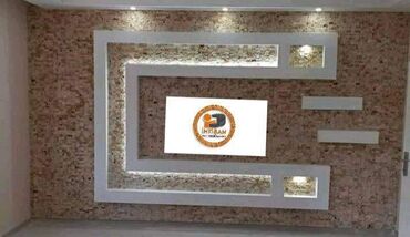 Malyar işləri: Hər növ Alcipan işləri görülür. Düz sadə tavan. Ara kəsmə divar — 3