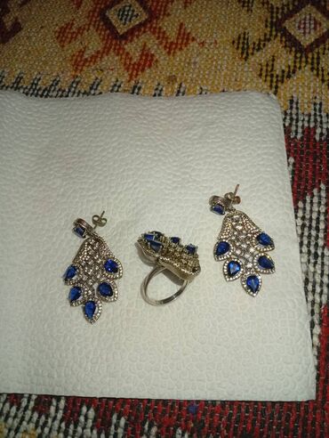 Zərgərlik dəstləri: Dəstə daxildir: Sırğa, Üzük, Versace, Gümüş, 925 Əyar, 50 g — 8