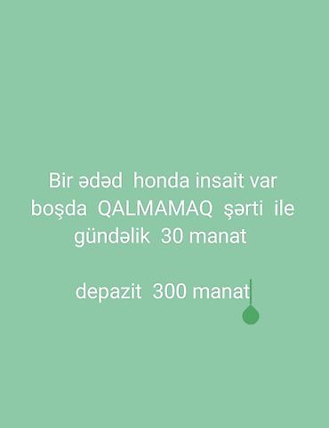Günlük, Honda, Qalmamaq şərti ilə