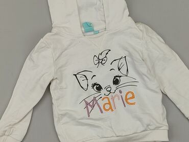 letnia biała sukienka koronkowa: Sweatshirt, Disney, 12-18 months, condition - Very good