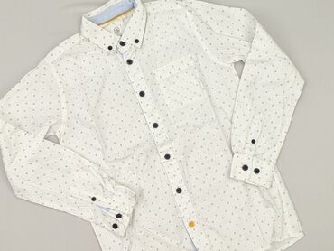koszula biala dla dziewczynki: Shirt 11 years, condition - Perfect, pattern - Monochromatic, color - White
