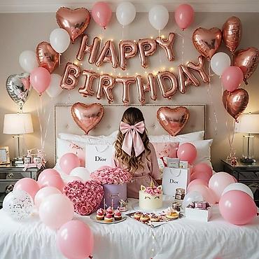 день рождение: Шарики на заказ За 10-12 днейДекор «Happy Birthday» для — 1