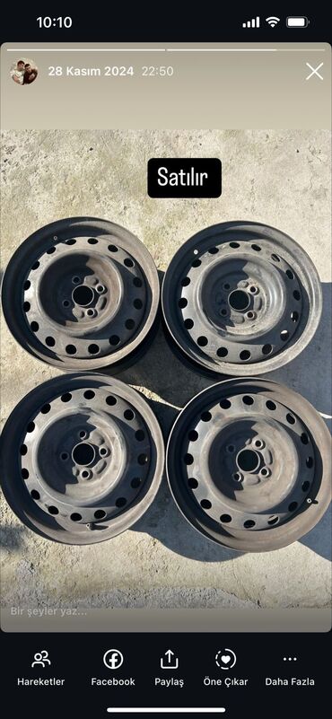 диски ромашка на мерседес: İşlənmiş Disk Toyota R 15, 4 Boltlu