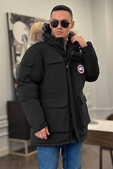 north face az: Kişi üçün qış parka gödəkçəsi – qara rəng - İstehsalçı: Canada Goose — 1