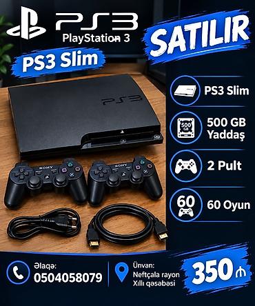 bambu lab a1: PlayStation 3 (PS3) Slim oyun konsolu Xüsusiyyətlər: - Model: PS3 — 1