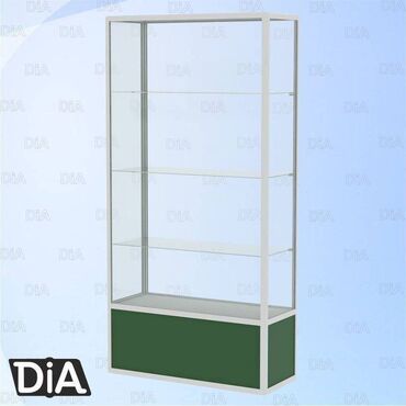 DiA торговое оборудование: Витрина из профиля и стекла, с порогом, для магазина Цена за 1