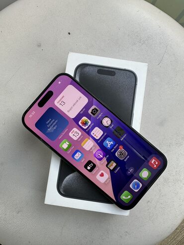 телефон fly e: IPhone 15 Pro, 128 ГБ, Black Titanium, Face ID