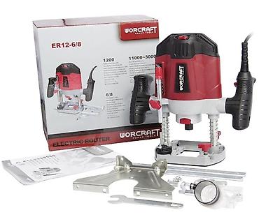 пылеотвод: Фрезер электрический WORCRAFT ER12-6/8 Характеристики : - — 1