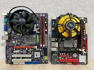 купить материнские платы: Материнская плата, Б/у, Biostar, LGA775, Micro-ATX, Для ПК