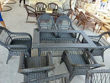 Комплекты садовой мебели: Комплект садовой мебели, Стол, Ротанг — 6