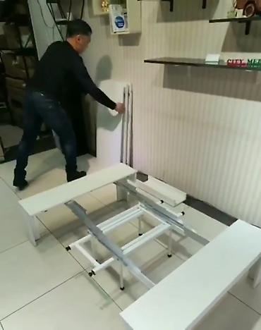 Столы-трансформеры: Стол трансформер "Швейцар 40/77" длина от 48 до 300 см высота — 28