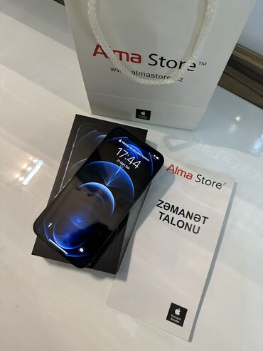iphone 3gs: IPhone 12 Pro Max | 128 GB Pacific Blue | Zəmanət, Face ID, Sənədlərlə