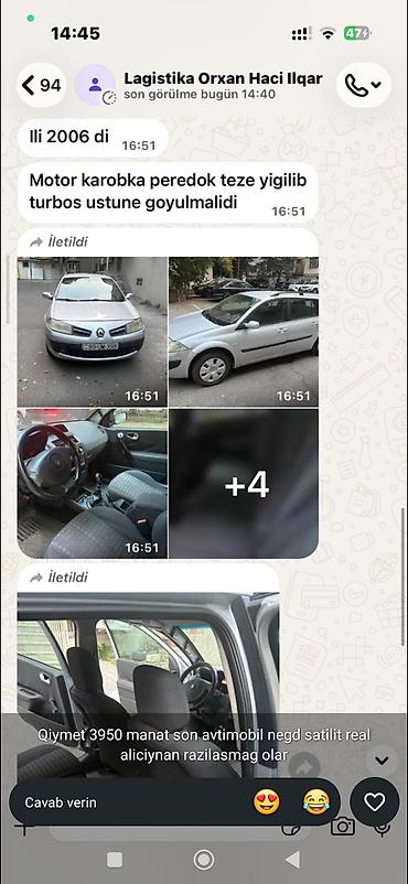 renault azerbaijan kredit: Renault Megane: 1.9 l | 2006 il Universal — 1