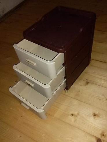 x9 unique combination: Plastik çekmecəli təşkilatçı ölçü 28x22x13sm. - 3 mərtəbəli çekmece — 1