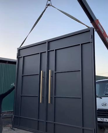 Откатные ворота: Стальные, Автоматические, Консольная конструкция, Для частного дома, С калиткой, Оптом, Новый, Бесплатная установка — 3