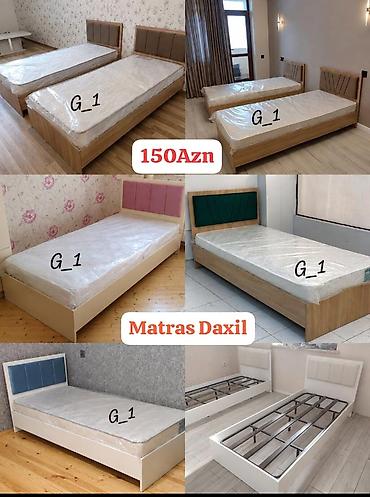 Tək nəfərlik çarpayılar – müxtəlif dizayn və rənglər Qiymət: 150 AZN