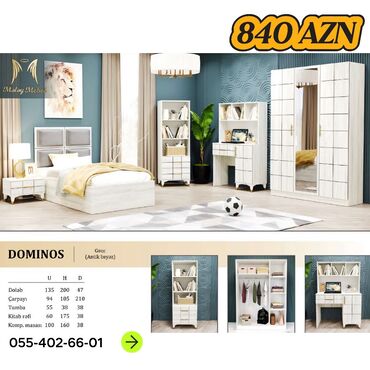 Qonaq otağı dəstləri: Oğlan və qız üçün, Yeni, Təknəfərlik çarpayı